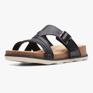 Clarks Brynn Hope Black Leather Women's